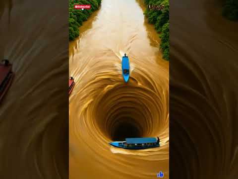 Giant Whirlpool Appears in River