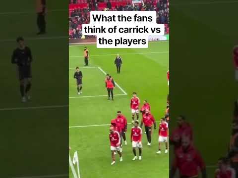 Cheers for Carrick, Boo's for the players! #manutd #manchesterunited #carrick #ggmu #glazersout