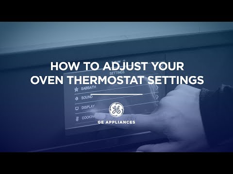 Oven Temperature Adjustment - LCD control panel