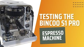 First test on the Bincoo S1 Pro Semiautomatic Espresso Machine #bincoo #s1pro