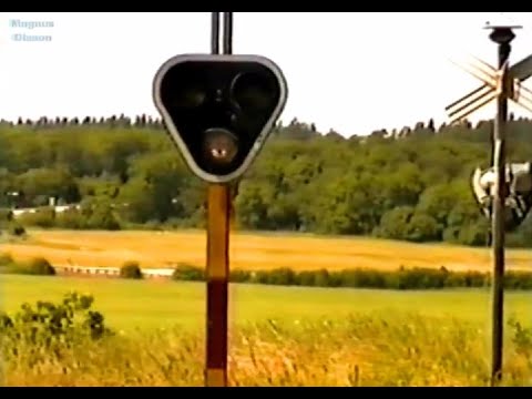 Part 6 DJUPAFORS V Railway Crossing in Sweden (Ronneby - Kallinge) (1994)