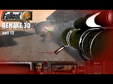 Fallout 2 Remake 3D FPS Part 12 Rocket Launcher, VATS, 3 nowe animacje śmierci