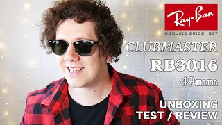 Ray-Ban Clubmaster RB3016 49mm W0365 Golden - Unboxing / Test & Review 8.25/10 Stars