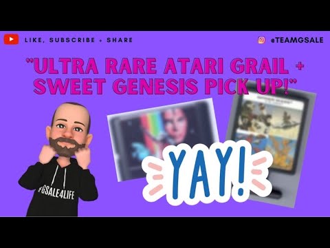 Ultra Rare Atari 2600 Find! Plus Sweet Genesis Pick Up. Retro Video and Board Game Finds