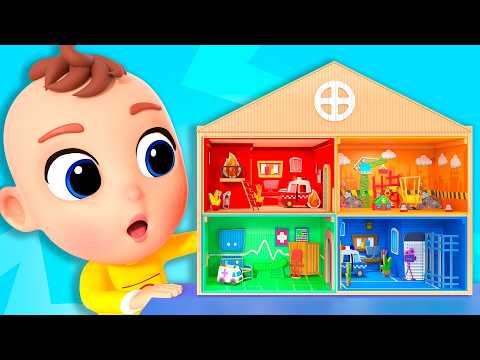 Cardboard Room Adventure | Rescue Team | Tinytots Nursery Rhymes & Kids Songs