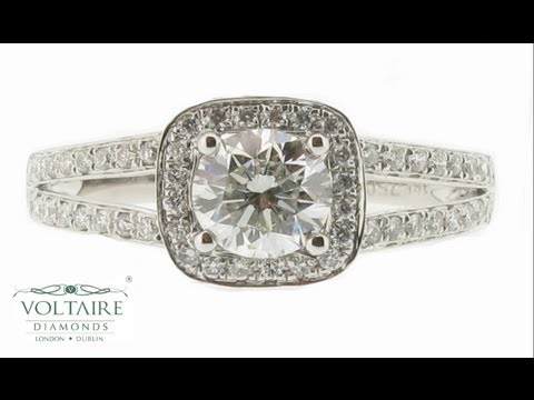 Handmade Split Shank Cushion Cut Engagement Ring - ER 1007
