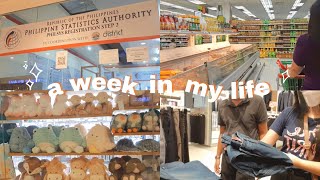 Weekly Vlog 🌼 shopping with my bf, national id, mini grocery shopping