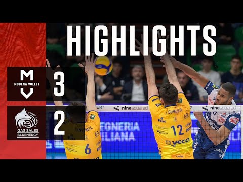 Gli Highlights di Valsa Group Modena-Gas Sales Bluenergy Piacenza 3-2