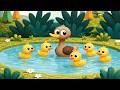 Five Little Ducks Song 3D Nursery Rhymes For Kids ABC Kidsongs Antes Arcoiris Musical