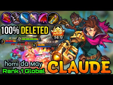 UNSTOPPABLE BULLET!! Nerf Can't Stop Me!! - Top 1 Global Claude by ɦomi ɗɑ мɑy - MLBB