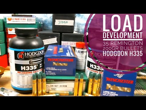 Load Development - 35 Remington With Hodgdon H335 Using Winchester Primers And Cast 200gr Bullets