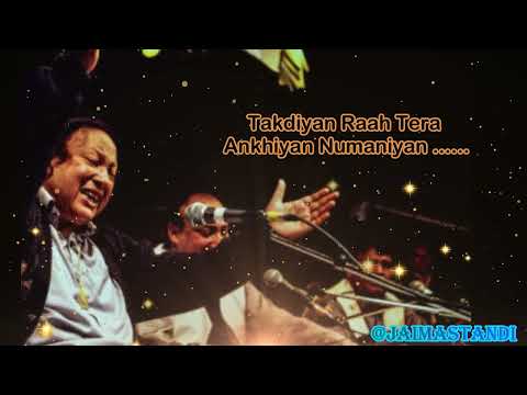 Sanu Bhul Gayi Khudayi Channa Saari | Nusrat Fateh Ali Khan | Lyrical Qawali Video