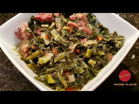How To Make Collard Greens with Smoked Ham Hocks