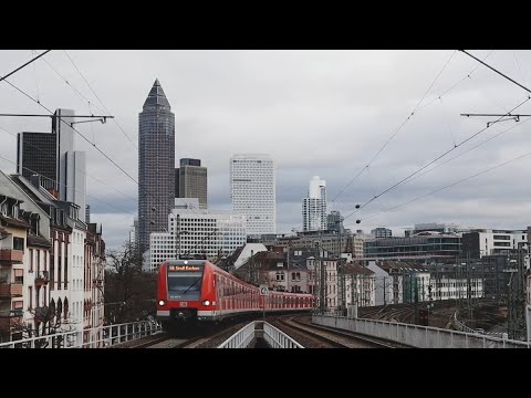 Einfahrt S6 nach Groß Karben in Frankfurt West.