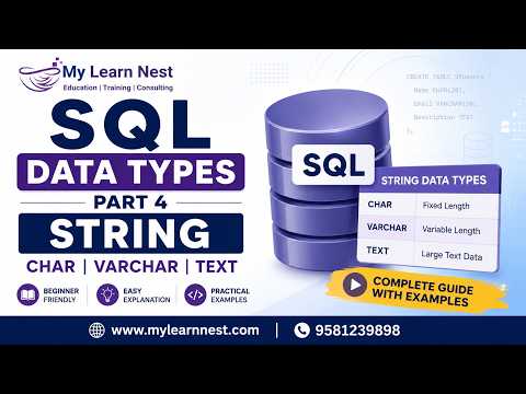 Sql Data Types Part 4 String Data Types In Sql Explained Mylearnnest