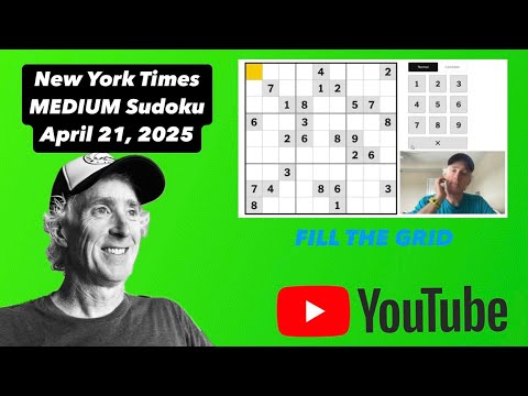 Sharpen Your Scanning Skills! ⇨ NYT Medium Sudoku [April 21, 2025] | No Notation 🚫