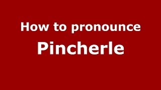 How to pronounce Pincherle
