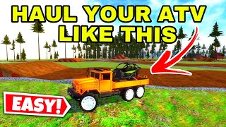 Offroad outlaws HOW TO HAUL YOUR ATV IN THE BED OF YOUR TRUCK (EASY)