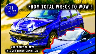 From Crushed to Showroom : Peugeot 206 Full Restoration !