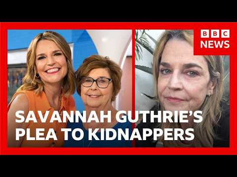 Savannah Guthrie's new plea for mother's release | BBC News