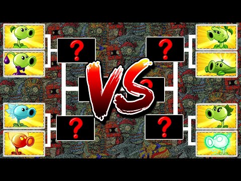 Mod TOURNAMENT Every PEA Plant Max Level - PvZ 2 Gameplay