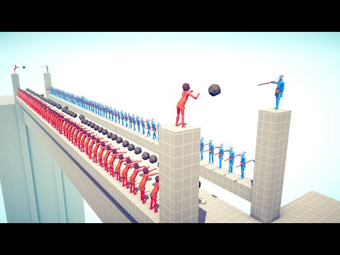 50vs50 STONE THROWER vs EVERY RANGED UNIT - Totally Accurate Battle Simulator TABS