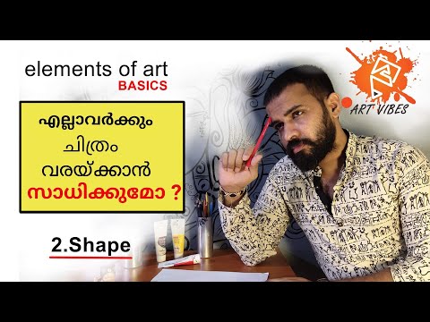 Start drawing (part-2) malayalam| for beginners  | step by step | basics |elements of art-shape