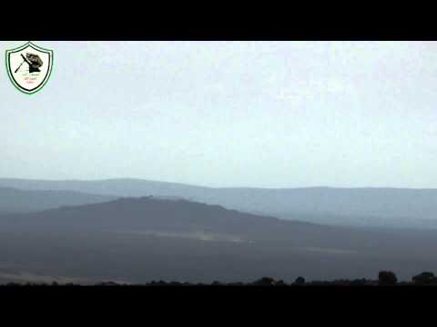 استهداف مقرات النظام في تل عريد في ريف دمشق بقذائف الهاون من قبل الفوج الأول مدفعية