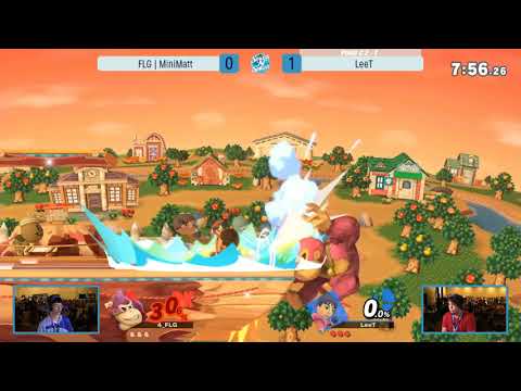 Mii Brawler main LeeT takes 2 stocks in the first 15 seconds.