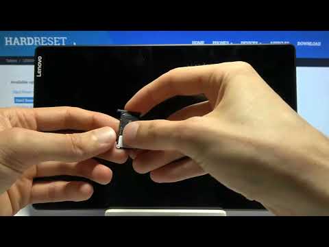 LENOVO Tab M10: How to insert Nano-SIM and Micro-SD correctly