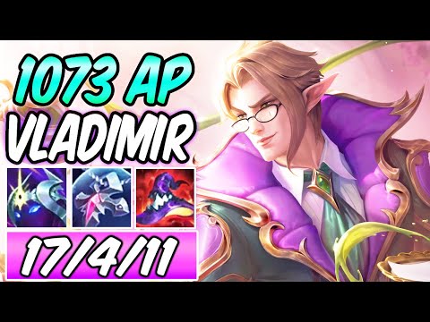 1073 AP VLADIMIR MID FULL BURST | Build & Runes | CAFE CUTIES VLADIMIR GAMEPLAY | League of Legends