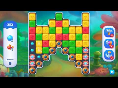 Fishdom Blast Level 352 - NO BOOSTERS GAMEPLAY 🐠 | SKILLGAMING ✔️