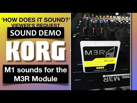 Any good? Demo-Korg M1 sound card for the Korg M3R (RPC-00P)