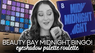 BEAUTY BAY *MIDNIGHT* EYESHADOW BINGO! Eye Shadow Palette Roulette Challenge With Cole Of The Ball!