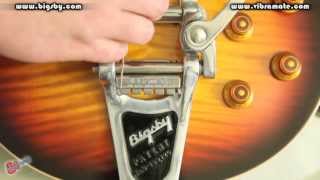 Changing Strings a Guitar with a Bigsby with a Vibramate String Spoiler and Super Grip by Scott Sill