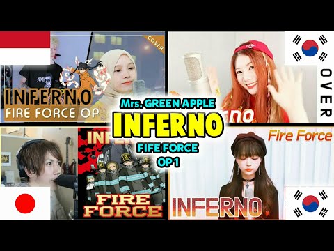 Who Sang it Better | INFERNO by Mrs.Green Apple (Rainych,Raon Lee,Romix,Vora) Fire Force OP 1 COVER