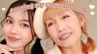 Doing My Mom's Makeup! 🎀 ft. Mama Vu