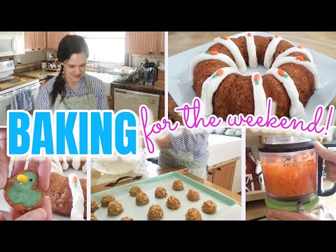 🥕Homemade Classic Spring Cake & More! 🌼Baking for the Weekend