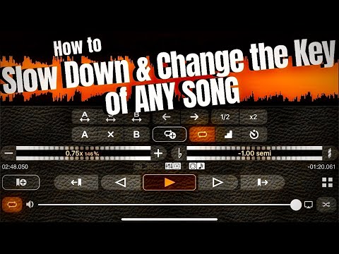 Wie man jedes Lied verlangsamt und die Tonart ändert!