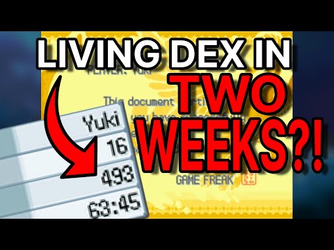 Can I Complete a LIVING POKEDEX in Pokemon HeartGold in TWO WEEKS?!
