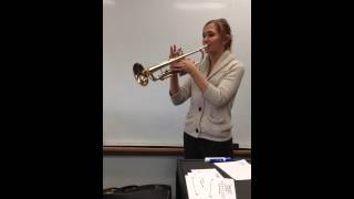 Jolly Old St Nicholas in F Do on Trumpet