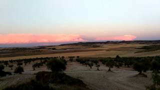 preview picture of video 'Sistemas Convectivos de gran severidad sobre Cuenca vistos desde Ontigola.'