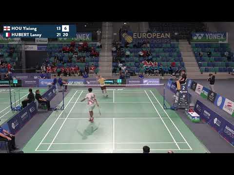 Match point - Yixiang Hou vs Lenny Hubert - MS, SF - European U15 C’ships 2024