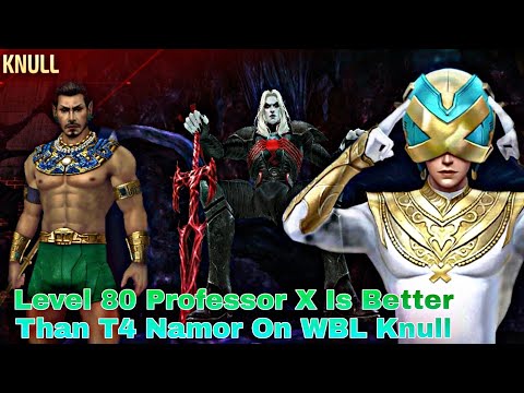 Level 80 Professor X Is Better Than Namor T4 On WBL Knull - Marvel Future Fight