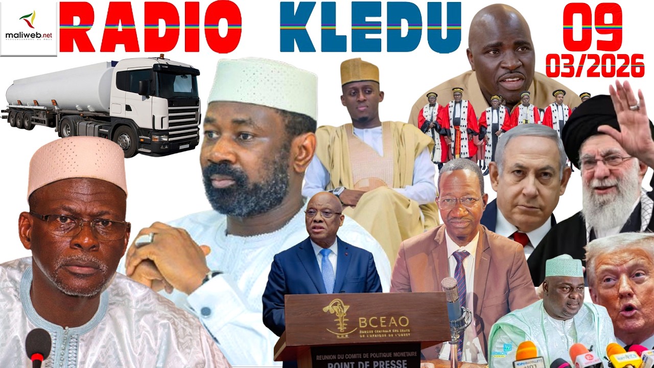La Revue de Presse de la RADIO KLEDU du 09 Mars 2026
