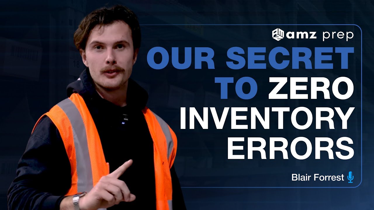 Amz prep warehouse tour video showing how 99 percent inventory accuracy is maintained at scale