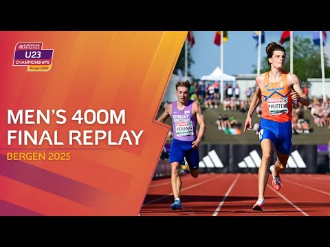 Championship record! Men's 400m final | Bergen 2025 U23 Championships