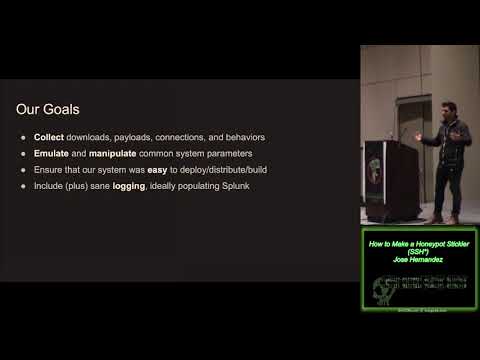 GrrCON 2019 2 07 How to Make a Honeypot Stickier SSH Jose Hernandez