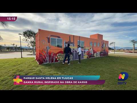 Parque Santa Helena em Tijucas recebe mural inspirado em Hassis