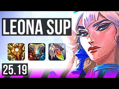 LEONA & Kai'Sa vs NAUTILUS & Draven (SUP) | Rank 5 Leona, 17k DMG | KR Challenger | 25.19